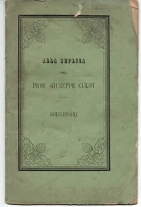 mx06 - FRIULI 1872 - Alla replica del prof. CULOT conclusione del sac. BENNATI - Bild 1 von 1