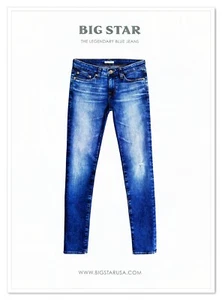 Big Star Legendary Blue Jeans Minimalist 2014 Full-Page Print Magazine Ad - Picture 1 of 4