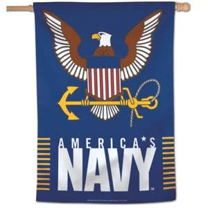 NAVY AMERICA'S NAVY 28"X40" BANNER FLAG BRAND NEW WINCRAFT - Picture 1 of 2