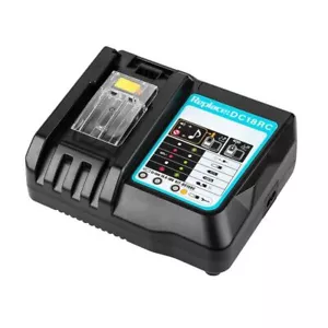 DC18RD für Makita Ladegerät DC18RC Schnellladegerät Li-Ion 7,2-18V BL1840 DC18SD - Bild 1 von 4