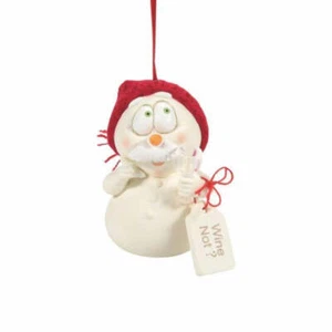 Dept 56 Snowpinions ¿VINO NO? Snowpinion Ornamento 6008173 TOTALMENTE NUEVO - Imagen 1 de 1
