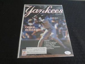 Roberto Kelly Yankees 1989 Autograph Yankees Magazine JSA - Picture 1 of 3