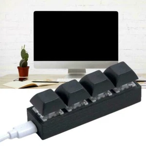 4Keys Mini Mechanical Keyboard Programming Macro Keypad Gaming Keyboards R4R4 - Zdjęcie 1 z 11