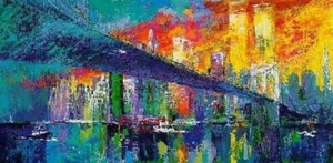 LeRoy Neiman "Brooklyn Bridge" #427C79X96DIVA - Picture 1 of 2