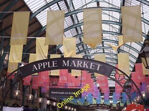 Photo 6x4 Apple Market Banners London Dozens of coloured Olympic Games ba c2012
