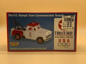 VINTAGE 1998 Streichholzschachtel US-Olympiamannschaft Gedenk Texaco Abschleppwagen 1/43 - Bild 1 von 3