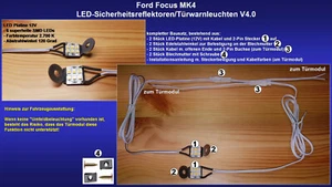Ford Focus MK4 LED Türwarnleuchte Türleuchte Rückstrahler Nachrüstsatz - Bild 1 von 2