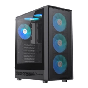 GameMax STORM 2 AB ATX Mid Tower Gaming Case - 6 Fans ARGB Black, Tempered Glass - Picture 1 of 9