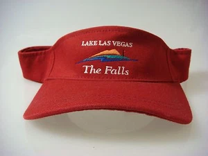 NEW Legendary Lake Las Vegas "The Falls" Maroon Golf Visor w/adj. band (B429) - Picture 1 of 7