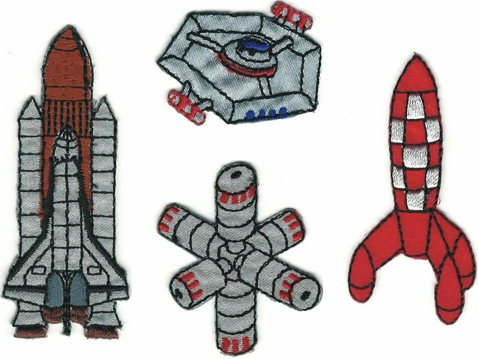 Sci-Fi Lot Space Shuttle Space Station Rocket Patch - Image 1 of 1