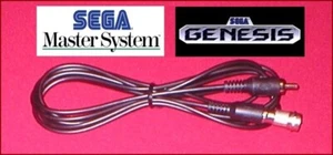 6Ft RCA Video Cable & RF Coax TV Adapter for Sega Master System & Sega Genesis 1 - Picture 1 of 5