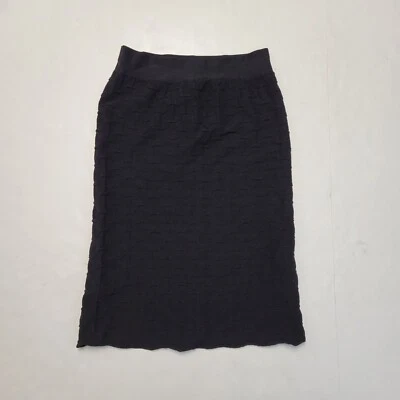 Tees by Tina Womens Pencil Skirt One Size O/S Black Lattice Nylon Stretch NWT  - Image 1 of 3