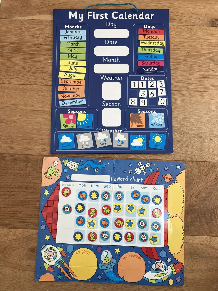 Magnetic Learning Calendar For Kids - Ocean Theme Educational Toy For Preschool & Toddlers