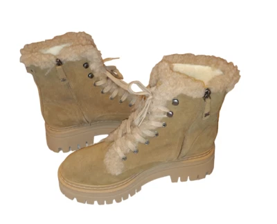 Botas de piel de oveja de combate Sam Edelman Kyler con cordones para mujer talla 11 nuevas sin caja Foto 1 de 4