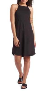 Patagonia Black Sliding Rock Dress Strappy Back Shelf Bra Size S High Neck - Picture 1 of 13