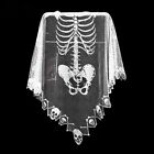 Halloween Skeleton Poncho Halloween Holiday Soft Exquisite Loose Cape Ponch Xxl