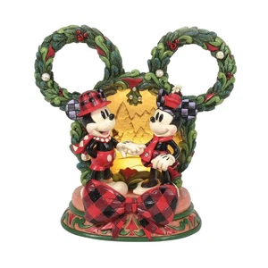 Jim Shore Disney MICKEY UND MINNIE LED DIORAMA - MAGISCHE WINTERMOMENTE 6016880 - Bild 1 von 6