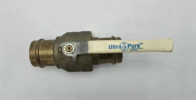 Válvula de bola de latón ultra puro Hammond 2" (UPBA-480B) 200 PSI Foto 1 de 3
