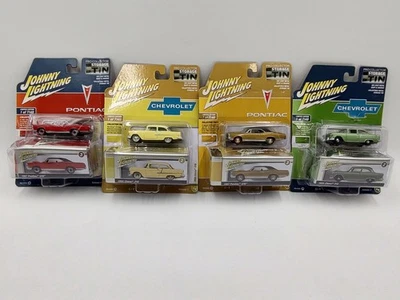 2022 Johnny Lightning Pro коллекционный лот из 4 литых автомобилей прочитайте описание  - Изображение 1 из 4