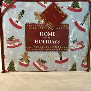 Home For The Holidays Twin Bettwäsche Set NEU 3-teilig Weihnachten Schneekugeln Bettwäsche Geschenk - Bild 1 von 4