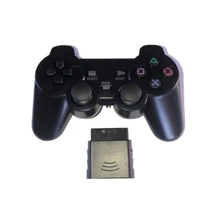 for Sony PS2 2.4G Wireless Twin Shock Game Black Controller Joystick Gamepad - Picture 1 of 7