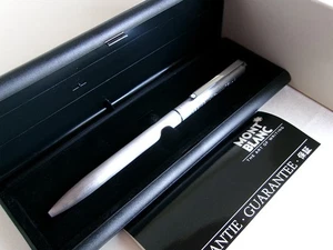 Montblanc Slim Line 2 Color Ballpoint Pen Name Carved - Picture 1 of 12