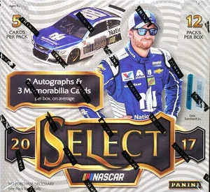 Panini Select NASCAR 2017 carreras caja de hobby sellada paquete de 12, 5 tarjetas por paquete - Imagen 1 de 1