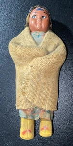Vintage Skookum Native America Doll Free Shipping M - Picture 1 of 7