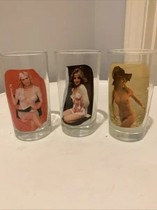 Vtg 3 Sip N Strip Glasses Women - Picture 1 of 10