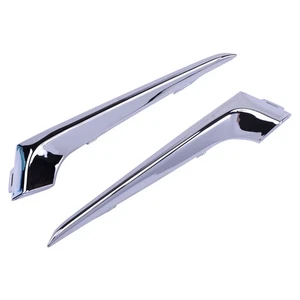 2x Chrome Fog Light Eyelid Cover Trim Stripe fit for Chevrolet Malibu 2016-18 ln - Picture 1 of 3