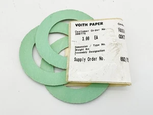 New Lot of 3 Voith Paper 155101 Gasket GSKT 02.161DX 03.30ODX 0.06 TK - Picture 1 of 4