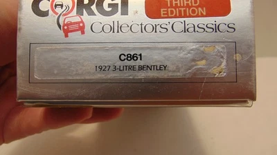 Collectors  Classic CORGI C861 927 3-LITRE BENTLEY Red & Black NIB - Image 1 of 4