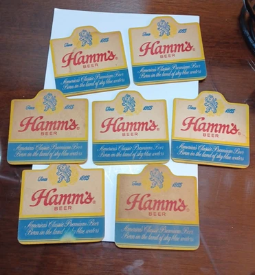 7 posavasos de cerveza Hamm's difíciles de encontrar de colección JRR2 Foto 1 de 3