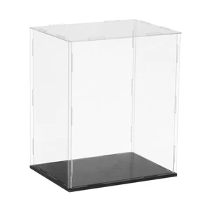 Acrylic Clear Display Case 7.9 x 5.9 x 9.8 Inch, Clear with Black Base - Imagen 1 de 7