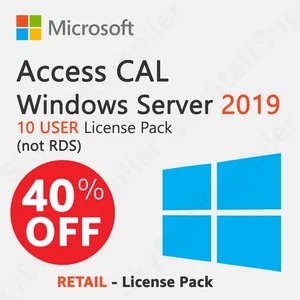 Microsoft Windows Server 2019 - 10 User Client Access Licenses (CALs) BRAND NEW - Picture 1 of 10