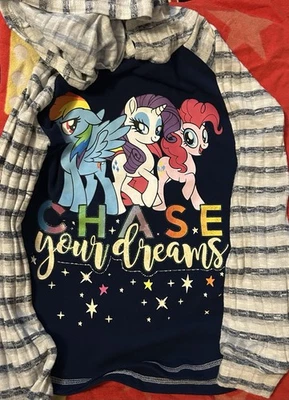My Little Pony Chase Your Dreams Girls Hoodie Shirt Large (10/12) Long Sleeves - Image 1 of 4
