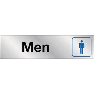 Hy-Ko 2x8 Men Restroom Sign 478 Hy-Ko 478 029069004781 Mylar - Picture 1 of 1