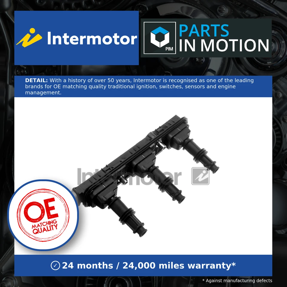 Ignition Coil fits VAUXHALL VECTRA B 2.6 00 to 03 Y26SE Intermotor 1208210 New - Image 1 of 4