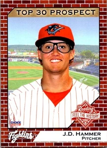 2018 Choice Reading Top 30 Prospects #NNO J.D. Hammer - Picture 1 of 2