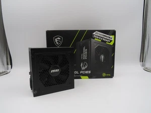 Alimentation gaming support GPU MSI MAG A850GL PCIE5 noir ATX 3.1 PCIe *LIRE* - Photo 1/6