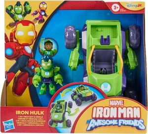 Marvel Iron Man And His Awesome Friends Iron Hulk 2-In-1 Mech Suit & Vehicle - Picture 1 of 8