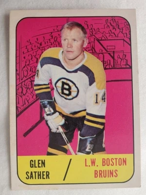 1967-68 Topps Glen Sather Rookie Boston Bruins #38 - Image 1 of 2