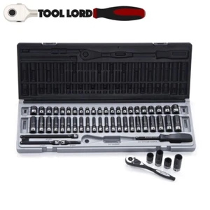 Action 53 Piece 1/4” Drive Metric & AF Standard & Deep Socket Set 14045302 - Picture 1 of 3