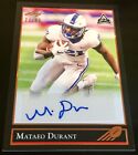 2021 Leaf #BG-MD1 Mataeo Durant Autograph Bronze RC 70/99 Duke Steelers