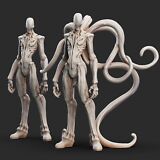 Shy Guy SCP-096 Resin Model Horror Unpainted Urban Legend Euclid Monster  Figure