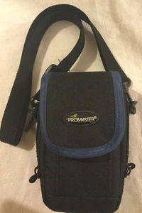 PROMASTER Padded Black with Blue Trim Digital Camera Bag 5" H, 3” W" 2' D - Picture 1 of 5