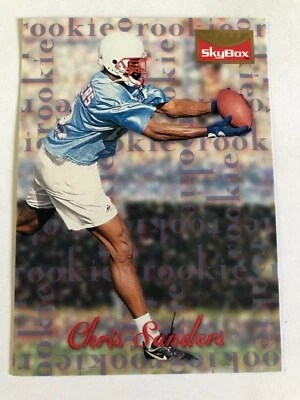 1995 Skybox Premium Chris Sanders #184 Rookie RC Oilers - Image 1 of 2