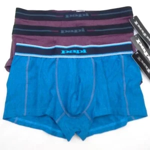 PAPI 3ct MIXED MENS TEXURED JERSEY SPORT TRUNK UNDERWEAR XL NWT $78 FREE SHIP KJ - Picture 1 of 4