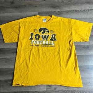 Vintage Iowa Hawkeyes T-Shirt passt Large Orange Bowl 2003 NCAA Football Go Hawks - Bild 1 von 11