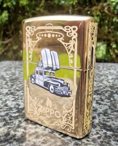 ZIPPO, ZIPPO-CAR REINSPIRE LIGHTER, SOLID BRASS, LIMITED TO 300 (EXTREMELY RARE)